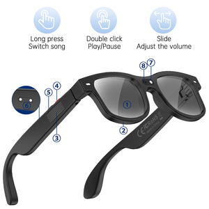 Lunettes de soleil de traduction IA 2026, anti-lumière bleue, verres photochromiques, caméra intelligente WiFi <span class=keywords><strong>Chat</strong></span> GPT 800W - Product Image 5