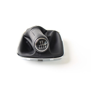 Pomo de Palanca de Cambios de Cuero para Volkswagen Polo, 5 y 6 Velocidades, Accesorio Ergonómico para Automóvil - Product Image 3