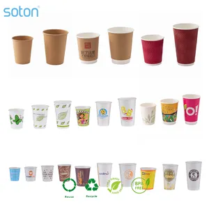 Disposable Single Wall Double Wall Paper Coffee Cup Custom Logo Vending Machine Paper Cup Customized Eco-Friendly Cold Paper Cup