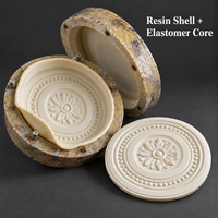 Moulure de plafond en résine Tietuo + noyau en élastomère PU C258-G2, haute précision, équipe de R&D expérimentée, logo personnalisé