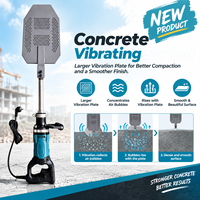 Vibrateur à béton électrique compact haute fréquence pour la construction de sols et murs en béton, élimination de l'air