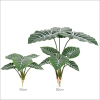 Haute Simulation Feuillage Faux Grande Feuille 80cm Plante Alocasia Artificielle pour Décor De Paysage