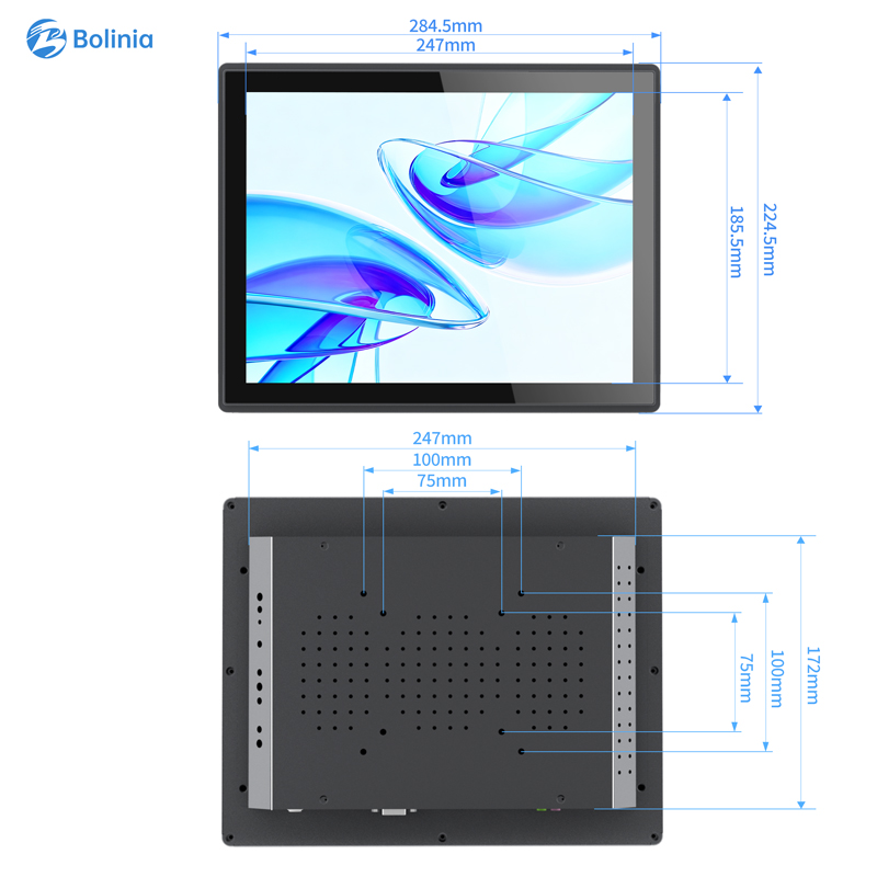 Industrial Open Frame 11.6inch Touch Screen Monitor VESA Wall Mount IP65 Waterproof Stock Compatible Wind Linux/Android Panel PC