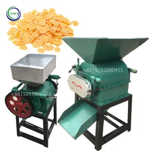 Cereal Flattening Machine Rice Flatten Grits Flakes Making Oats Flaking Mill Machine