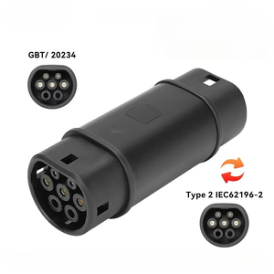 Adaptateur <span class=keywords><strong>de</strong></span> charge pour <span class=keywords><strong>voiture</strong></span> électrique, design OEM, certifié CE, GBT vers Type 2, connecteur GBT vers Type 2, adaptateur monophasé. - Product Image 1
