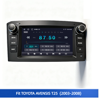 Unité multimédia spécifique au véhicule Lecteur multimédia de voiture Navigation GPS pour Toyota Avensis T25 2003-2008 Radio Android