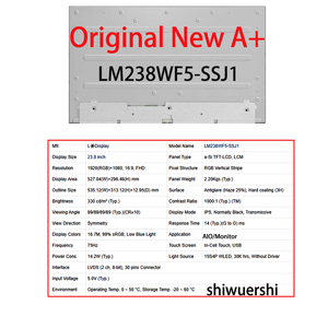 Pantalla Táctil LCD Original Nueva A+ de 23.8 Pulgadas LM238WF5-SSJ1 LM238WF5 SSJ1 (SS)(J1) 1920X1080 Lvds 30 Pines para Monitor AlO - Product Image 2