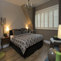 Anyhoo Fenêtre horizontale moderne personnalisée Volet de plantation en PVC pour chambre à coucher Nouveau design respirant