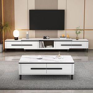 Meubles de salon modernes et luxueux, design simple, <span class=keywords><strong>meuble</strong></span> <span class=keywords><strong>TV</strong></span> <span class=keywords><strong>blanc</strong></span>, prix de gros, ensemble <span class=keywords><strong>meuble</strong></span> <span class=keywords><strong>TV</strong></span> et table basse <span class=keywords><strong>pas</strong></span> <span class=keywords><strong>cher</strong></span> - Product Image 2