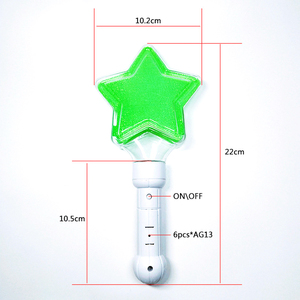 Giáng sinh và năm mới phát sáng cho tốt nghiệp dùng một lần số lượng lớn đóng gói LED năm cánh sao RGB phát sáng và nhấp nháy thanh ánh sáng - Product Image 3