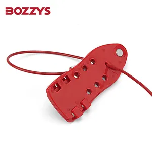 BOZZYS Einstellbare versenkbare Kabel verriegelung mit Vorhänge schlössern für das Tagout zur Verriegelung der Arbeits sicherheit