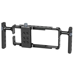 Cage de téléphone portable universelle Video Rig avec poignées latérales Smartphone Handheld Gimbals Video Recording Phone Holder - Product Image 4
