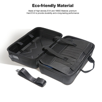 Sac rigide multifonctionnel pour console de jeu Sac de rangement EVA à fermeture éclair pour PS5 Slim