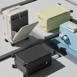 小包女行李箱替换轮，用于著名的行李箱硬壳前口袋，带充电器