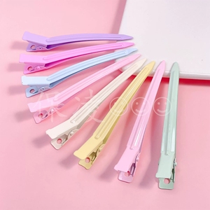 Premium Bonbons Métal Bec De Canard Poignée De <span class=keywords><strong>Cheveux</strong></span> Sans Plis Moelleux Épingles À <span class=keywords><strong>Cheveux</strong></span> Coiffure Maquillage Section Salon Canard Alligator <span class=keywords><strong>Pinces</strong></span> À <span class=keywords><strong>Cheveux</strong></span> - Product Image 3
