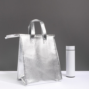 Borsa Termica Portatile Semplice per Torte, Borsa Termica Usa e Getta, Borsa Frigo Pieghevole Piatta con Manico - Product Image 3