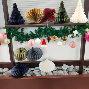 Honeycomb Paper Decorations for Various Baubles for Thanksgiving Back School Valentine's Day Graduation Chinese New Year <b>Easter</b> - Product Image 6