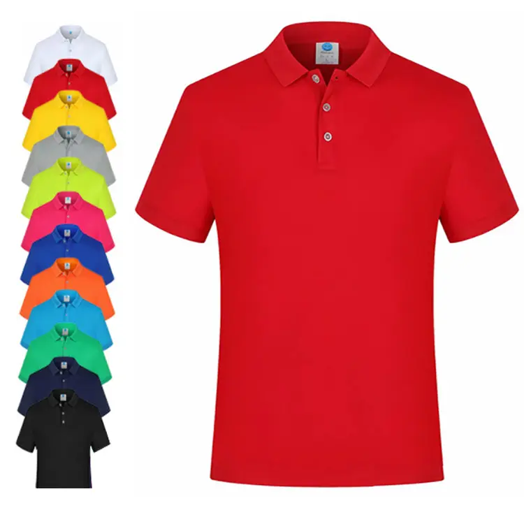 Satış promosyon büyük boy S-6XL boş düz nakış yıkanmış t shirt pamuklu t-shirt erkek polo gömlekler