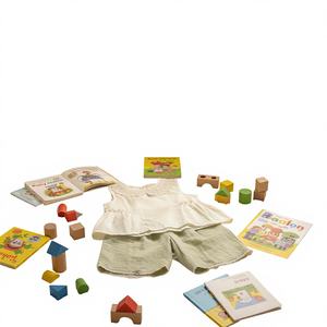 Conjunto de Ropa de Verano para Niñas Ningli, Dos Piezas, Chaleco y Pantalones de Color Liso, Estilo Occidental, Ropa Casual para Niña Pequeña - Product Image 2