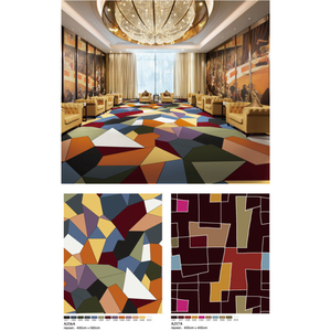 Rollo de alfombra Jacquard de nailon con pila de bucle colorido clásico personalizado 4*25m Tapis de pared a pared para sala de reuniones de <span class=keywords><strong>Hotel</strong></span> gimnasio teatro salón de baile - Product Image 5