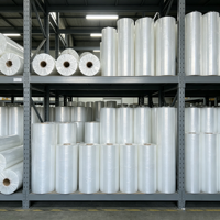 Film d'emballage multicouche coextrudé 100 % biodégradable, souple, résistant à l'humidité, écologique, en plastique, pour marchandises, élastique, résistant, pour courses lourdes