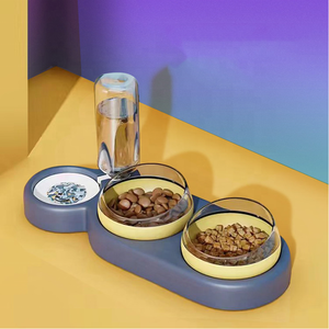 <span class=keywords><strong>Bebedero</strong></span> Automático de Doble Recipiente <span class=keywords><strong>para</strong></span> <span class=keywords><strong>Perros</strong></span> y Gatos, Antideslizante, de PP, con Botella de Agua y Recipiente <span class=keywords><strong>para</strong></span> Comida, Artículos <span class=keywords><strong>para</strong></span> Mascotas - Product Image 4