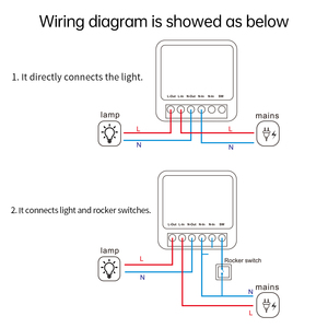 Interrupteur intelligent WiFi et Zigbee SIXWGH Mini 16A, contact sec, prise en charge de la commande vocale, minuterie, <span class=keywords><strong>Tuya</strong></span>, Alexa, Google <span class=keywords><strong>Assistant</strong></span> pour la domotique - Product Image 5
