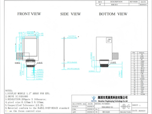 Etichetta Elettronica per Scaffali ad Alta Riflettanza, Display EPD da 1,3 Pollici, 189 DPI, SPI 24 Pin, Basso Consumo Energetico per Supermercati e Negozi di Alimentari - Product Image 4
