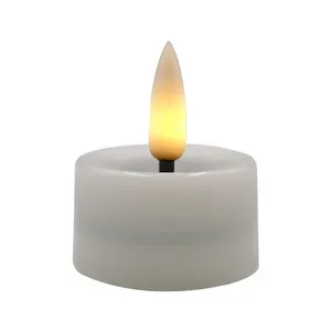 Factory Made 3d Real Flame Led Candle Tea Lights Flameless Flickering Christmas Led Lights Candles Battery Included Home Deco.