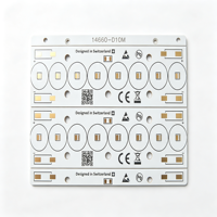 Carte de circuit imprimé à LED longue bande personnalisée, carte de circuit imprimé à noyau métallique en aluminium avec des plaquettes LED rondes pour l'assemblage de luminaires linéaires et de tubes lumineux