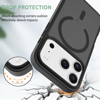 Funda magnética mate para Iphone 17 15 16 14 13 12 11 Pro Max Plus 17pro 17air Fundas protectoras para teléfonos móviles a prueba de golpes
