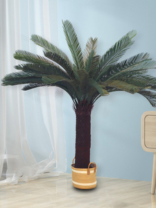 Nouveautés <span class=keywords><strong>en</strong></span> gros, cycas artificielle de 80 cm, cycas revoluta verte, plante artificielle avec <span class=keywords><strong>pot</strong></span> - Product Image 2