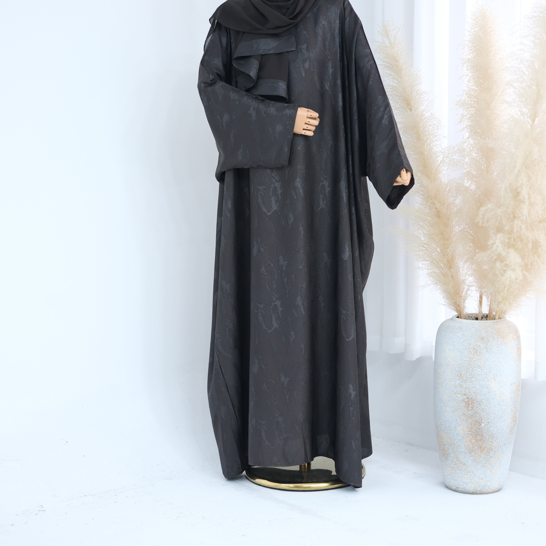 Gray with turban