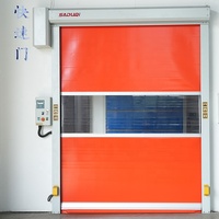 Porte de garage moderne à télécommande 2026 en PVC, porte rapide à enroulement en PVC
