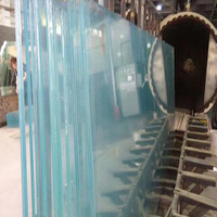 Verre de construction stratifié trempé PVB de sécurité, 8mm, 10mm, 12mm, prix de gros par m2