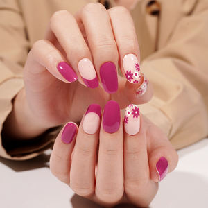 Гель-наклейки для ногтей TPO Free, стойкие, однотонные, водостойкие, не требуют УФ-лампы, без HEMA, полуготовые - Product Image 6