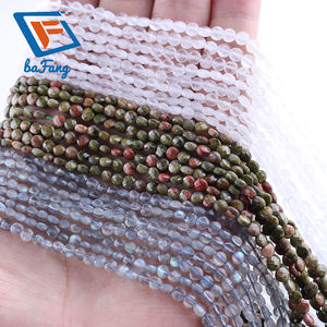 Cuentas de piedra sueltas curativas de monedas redondas naturales baratas de 4mm para la fabricación de joyas - Product Image 5