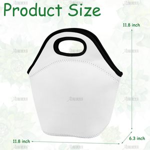 Bolsas de Almuerzo de Neopreno Blancas para Sublimación, Bolsa Térmica Reutilizable para Llevar Comida, para Mujeres - Product Image 2