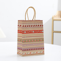 Sac cadeau d'expédition de Noël réutilisable personnalisé sacs cadeaux personnalisés pour joyeux Noël sac en papier pour fête de Père Noël