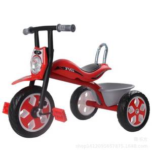 Childrens Tricycle Pedal Car 2 To 4 Years Metal Foaming Wheel Mixed Colors With Lights And Music - Product Image 5