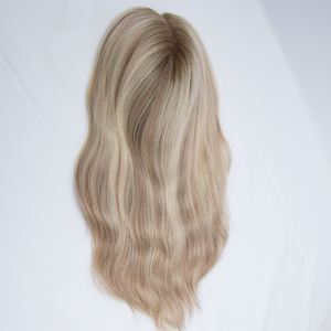 ท็อปเปอร์ผมแท้แบบโมโนเวฟ สีบาลายาจ 12 นิ้ว ผมแท้บริสุทธิ์ - Product Image 5