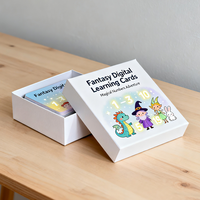 Tarjetas de Aprendizaje de Inglés para Niños Pequeños, Juego de Caja de Papel, Juguetes Educativos Cognitivos Montessori, Alfabeto de Animales Sensoriales para Bebés