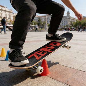 ZHOYA Skateboard à double roulement, planche en érable à quatre roues, professionnel, pour la pratique urbaine, pour adultes, hommes, femmes et adolescents - Product Image 2