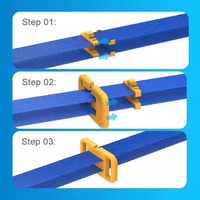 Organizador de Cables Linkwylan Amarillo LW-LXB-24/S de 24 Orificios, Resistente al Fuego, de ABS, para Gestión de Cables de Red, Cat5, Cat6, LAN