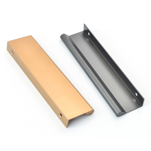 Custom Modern <strong>Black</strong> Gold Coating Zinc Alloy Furniture <strong>Knob</strong> <strong>Door</strong> Handles Drawer Pulls for Bedroom Cupboards Kitchen Application - Product Image 2