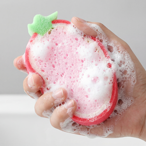 Éponge de nettoyage en forme de fruit personnalisée, douce, durable, en cellulose, pour la cuisine, la vaisselle, multifonctionnelle, tampon à récurer - Product Image 1