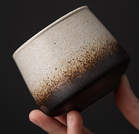 Tasse à café en céramique de style rétro japonais créative de 200 ml, tasse à thé personnalisée avec poterie rustique, tasses à espresso et à latte