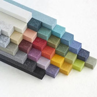 Panneau acoustique personnalisable en feutre PET insonorisant, panneau acoustique auto-adhésif en fibre de polyester pour bureau