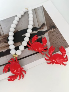 Phong cách phóng đại cua Mặt dây chuyền vòng cổ bông tai thiết lập động vật chủ đề thời trang đồ trang sức bên hàng ngày Cá Tính Phụ kiện Quà Tặng - Product Image 3