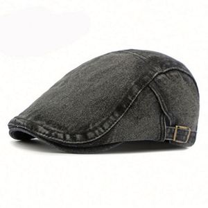 Fashion Classic Custom Newsboy Irish Tweed <b>Wool</b> Felt <b>Flat</b> <b>Cap</b> Beret Wholesale Promotional British Ivy Unisex Casual - Product Image 1